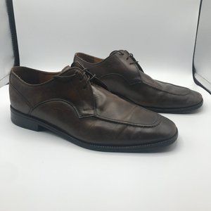 Cole Haan Mens Eaton Apron Toe Derby Brown Dress